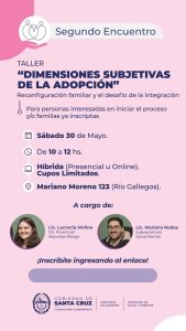 El Gobierno abre la inscripción a un nuevo taller sobre los procesos emocionales antes y durante la adopción 