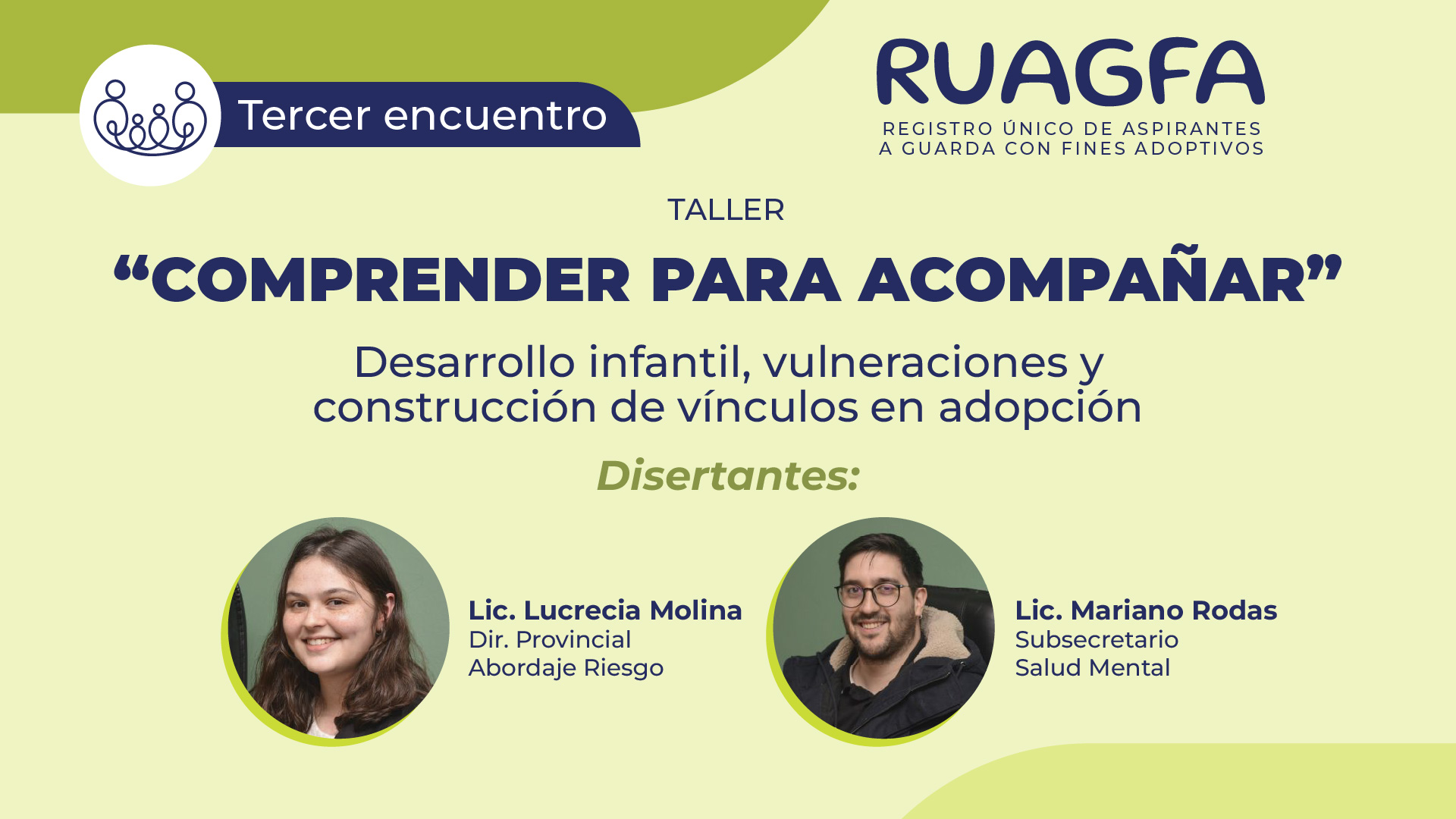 Tercer encuentro: “Comprender para acompañar: Desarrollo infantil, vulneraciones y construcción de vínculos en adopción”